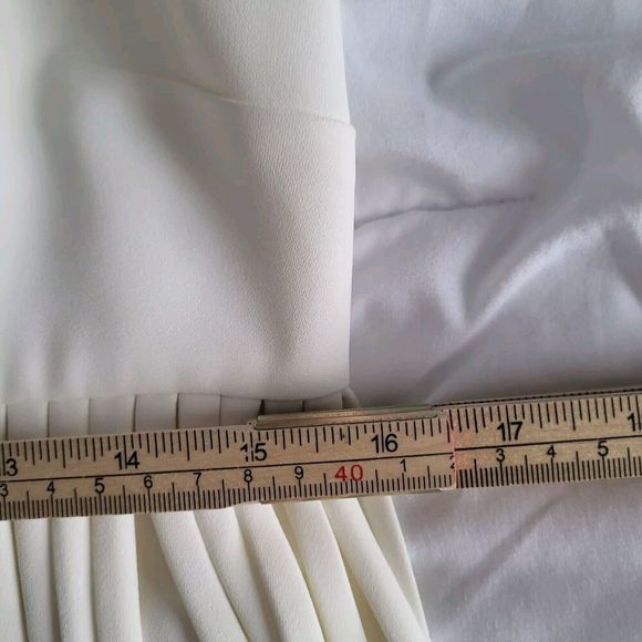 NEW $650 Alexis SASKIA Alabaster Sleeveles Mini Fringe Dress Sz M Bridal Wedding - Picture 14 of 16